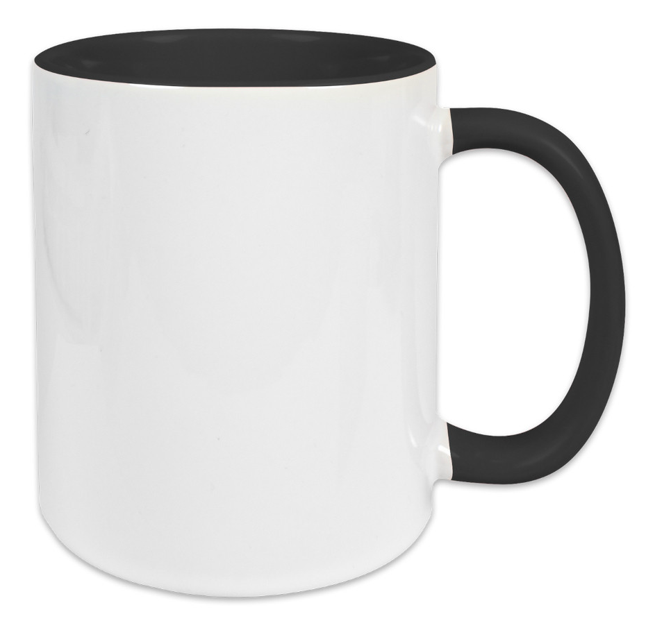 Tasse weiss, Innen farbig