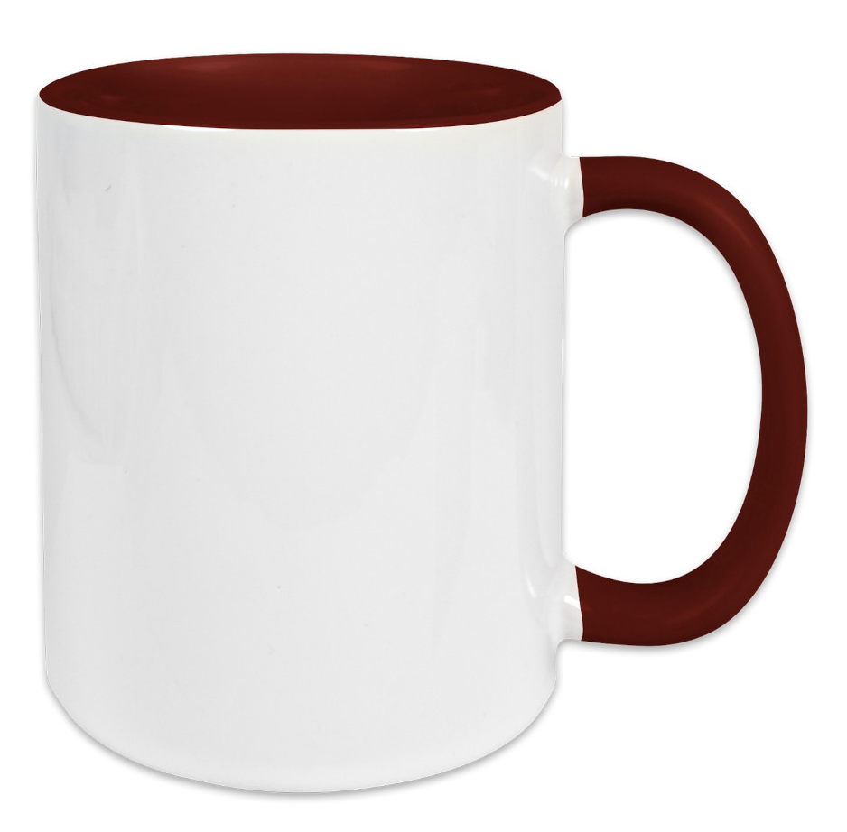Tasse weiss, Innen farbig