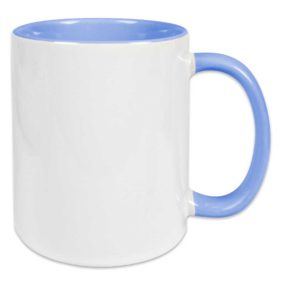 Tasse weiss, Innen farbig