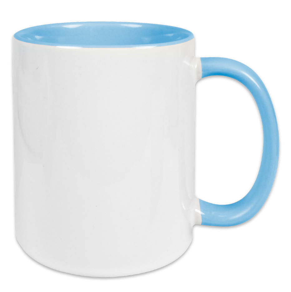 Tasse weiss, Innen farbig
