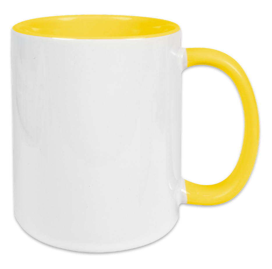 Tasse weiss, Innen farbig