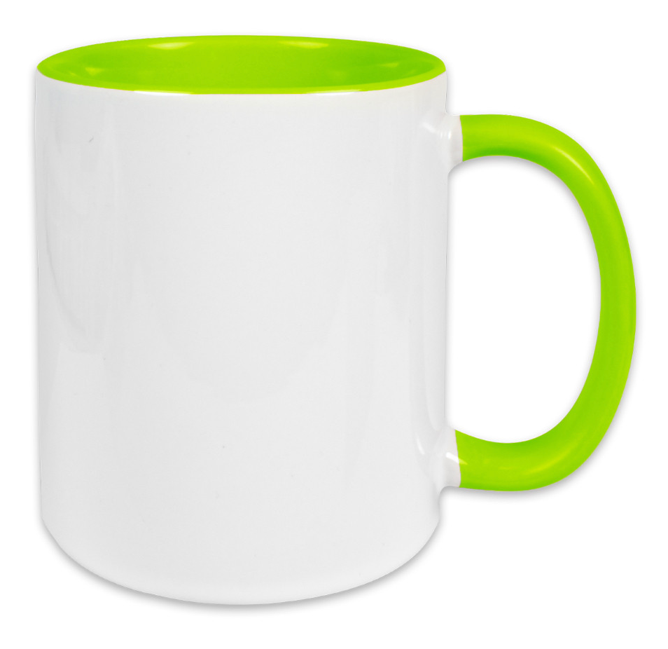Tasse weiss, Innen farbig