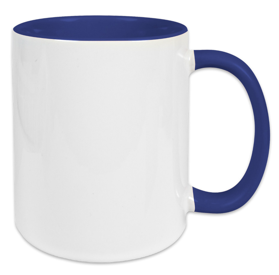 Tasse weiss, Innen farbig