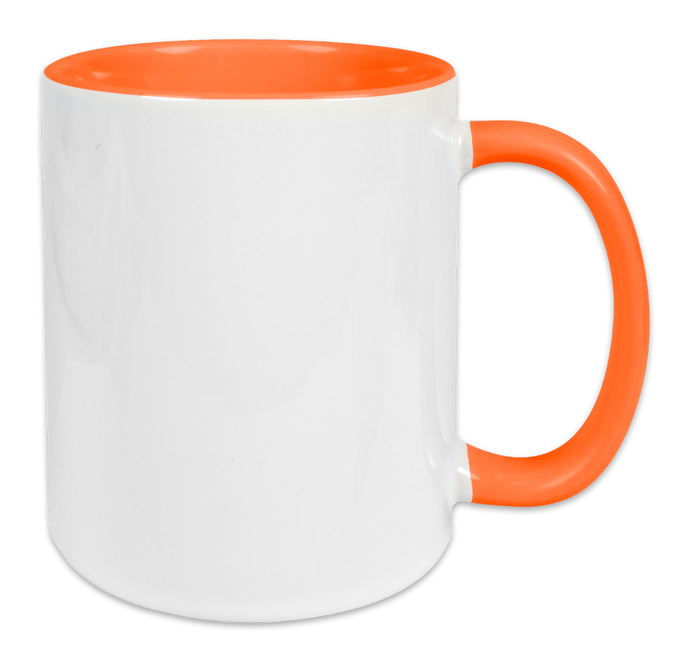Tasse weiss, Innen farbig
