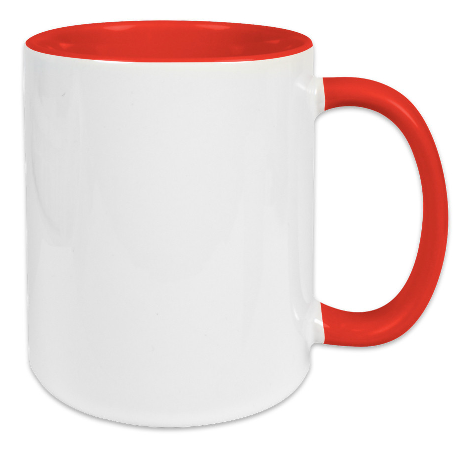Tasse weiss, Innen farbig