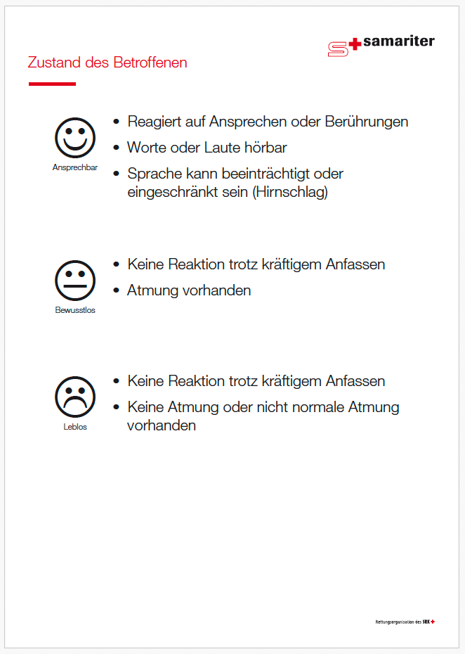 Zustand des Betroffenen